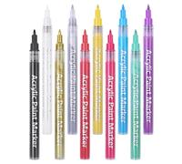 GOOHOCHY 10pcs Manicure Nail Art Pens for Professional Use Smooth Surface Plastic Material, for Manicure Salon and DIY Nail Painting Accessories