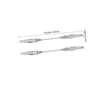 GOOHOCHY 10pcs Metal Alligator Memo Clips Double Sided Note Holders for Photos and Cards Standing and Hanging Craft Clamps for School Projects Wedding Decor and Art Displays