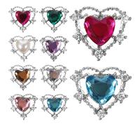 GOOHOCHY 10pcs Multi-Color Nail Art Rhinestones DIY Charm for Manicure Craft Decorative Gems for Nail Salon and Personal Design Safe and Embellishments Random Color