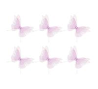 GOOHOCHY 10pcs Organdy Four-Layer Butterfly Applique Patch Decorative Effect and Mending Holes, for DIY Clothing Accessories and Making Earrings