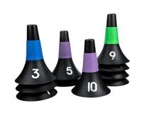 GOOHOCHY 10pcs Soccer Party Decor Cone Shaped Pe Marker Cones for Football Training with Visual Acuity and Flexible Features for Players in Sports Training and Game Obstacles