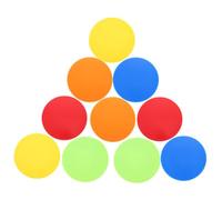 GOOHOCHY 10pcs Soccer Training Markers PVC Spot Pads Flat Disc Cones for Football Agility Drills Lightweight Stackable Football Training Mat
