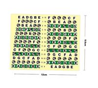 GOOHOCHY 10pcs Transparent Guitar Fretboard Note Stickers Easy Install Fret Decals for Acoustic Electric Guitar Learn Chords Notes Quickly Labels