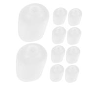 GOOHOCHY 10pcs White Plastic Toy Noise Maker Insert Replacement Squeakers for Pets and Children, Stimulate Creativity and Expand Functionality, for DIY Creativity and Repairing Toys