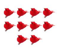 GOOHOCHY 10pcs Xmas Birds Cardinal Christmas Ornaments Cardinal Tree Ornaments Christmas Tree Clip Clip Party Hanging Red