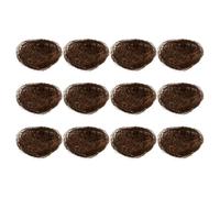 GOOHOCHY 12 Pack Faux Bird Nests Rustic Brown Reusable Birdcage Decor | Natural Fiber Texture, Realistic Colouring, Easter and Wedding Styling, 12 Piece Set for Displays and Props