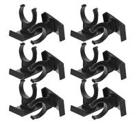 GOOHOCHY 12pcs Black Plastic Kitchen Plinth Leg Clips Snap Design, Adjustable Furniture Leveler Protects Floors, Special Design Cabinet Feet for Secure Installation