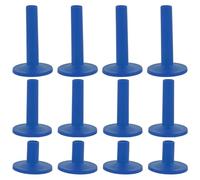 GOOHOCHY 12pcs Blue Plastic Cymbal Sleeves for Drum Cymbal Stand Replacement Accessories, Extends Service Life and Protects The Drum with Stylish Appearance