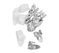 GOOHOCHY 12pcs Guitar Finger Pick Set with Metal Ventilated Index Picks Thumb Finger Plectrums for Acoustic Bass Banjo Ukulele Playing Styles