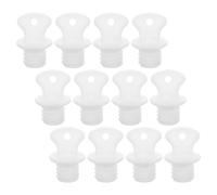 GOOHOCHY 12PCS Hot Water Bottle Rubber Stoppers 16mm Thread Leak-Proof Replacement Caps for Warm Water Bottles Sealing Plugs White for Household Use