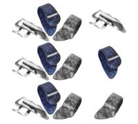 GOOHOCHY 12pcs Metal Guitar Pick Bulk Thumb and Index Mandolin Ukulele Picks Plectrums for Acoustic and Electric Guitar Banjo Accessories