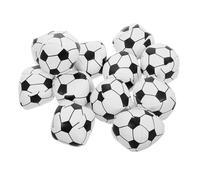 GOOHOCHY 12pcs Soft Soccer Shaped Bean Bags for Corn Hole Toss Game Sensory Outdoor and Indoor Beanbag for Preschool Activities Family Fun Classroom and Garden Play