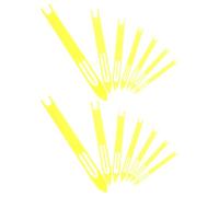GOOHOCHY 14pcs Mending The Fishing Net Needle Plastic Net Repair Shuttles Plastic Netting Repair Shuttles Fish Weaving Loom Yellow