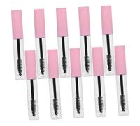 GOOHOCHY 15pcs Refillable Mascara Tubes with Eyelash Cream Containers Lightweight DIY Cosmetic Bottles for Travel and Daily Use Pink Reusable Empty Eyelash Tube