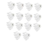 GOOHOCHY 15pcs Transparent Claw Hair Clips for Thick Thin Curly Hair Lightweight Plastic Jaw Clamps with Multi-claw Stability Novelty Accessories for Women Daily Styling and Parties