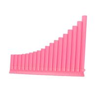 GOOHOCHY 16-note Pink Pan Flute Plastic Traditional Chinese Folk Panpipes for Beginners Student Learning and School Performance Wind Instrument