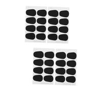 GOOHOCHY 160pcs Oval Saxophone Patches Pads Adhesive Silicone Patches for Saxophone Mouthpiece Replacement Pads for Alto Tenor