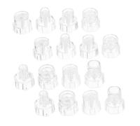 GOOHOCHY 16pcs Cleanser Head Cover Blackhead Vacuum Head Pore Cleaner Attachment Acne Suction Tip Skin Scrubber Tip Transparent Plastic