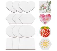 GOOHOCHY 16pcs Magnetic Small Canvas Panels DIY Painting Kit for Fridge Art Projects Creative Crafting Note Writing Versatile and for Home Office School Use