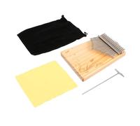 GOOHOCHY 17-key Thumb Piano for Beginners Portable Wooden Kalimba Butterfly Pattern Boys and Girls and Music Lovers