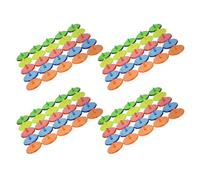 GOOHOCHY 180pcs Multi-color Golf Ball Markers Transparent Plastic Round Flat Position Markers for Easy Ball Recognition Lightweight Discs for Golf Practice Events Parties and Souvenirs