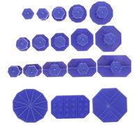 GOOHOCHY 18pcs Blue Car Dent Puller Kit with Suction Cups Mini Dent Remover Tabs and Trim Removal Tool for Automotive Paintless Repair and Body Panel Pulling