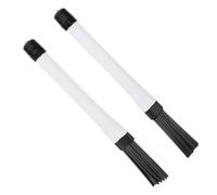 GOOHOCHY 1pair Nylon Drum Brushes for Snare Drumming Stylish Brushes for Jazz and Acoustic Performance Gentle Drumheads Construction for Musicians