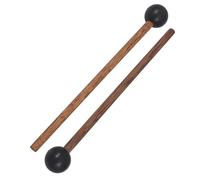 GOOHOCHY 1pair Wood Handle Xylophone Mallet Drumsticks for Tongue Drum Marimba Percussion Instruments Ergonomic Grip Portable Music Accessories