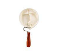 GOOHOCHY 1pc Coffee Filter Bag with Wooden Handle Reusable Flannel Cloth Pour-over Screen for Single Serve Drip Coffee Portable Lightweight for Rich Smooth Brew at Home Office