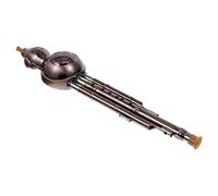 GOOHOCHY 1pc Delicate Gourd Instrument Hulusi Flute for Beginners Key Gourd Flute Plated Design for Chinese Music and Students Random Style