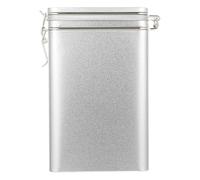 GOOHOCHY 1pc Multi-functional Coffee Storage Container Food Grade Tinplate Sealing Can for Home Outdoor Use Easy to Clean for Condiments Spices Space Saving Design