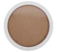 GOOHOCHY 1pc Wooden Round Photo Frame 10 inch 28.5cm White Wall Hanging Circle Picture Frames Wall Mounted Photo Display for Diy Home Office Gallery Wedding Decor