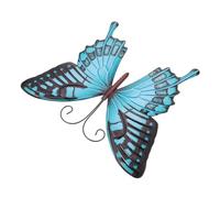 GOOHOCHY 1pc Wrought Iron Butterfly Wall Butterfly Decor Outdoor Wall Decor Iron Butterflies Pendant Wall Sculptures Butterfly Sculpture Garden Metal Figurine The Fence 3d Indoor