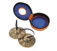 GOOHOCHY 1set Copper Tingsha Meditation Bell for Yoga and Mindfulness Chime for Sound Therapy for Beginners and Experienced Practitioners