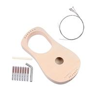 GOOHOCHY 1Set DIY String Lyre Harp Making Kit Handmade Musical Instrument for Craft for Music Education Parent Bonding Materials present for Boys