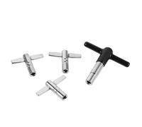 GOOHOCHY 1set Drum Key with Square Hole Anti-slip T-handle Drum Tuning Wrench Kit for Marching Percussion and Music Equipment Maintenance Polished Alloy Steel with Compact Portable Design