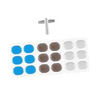GOOHOCHY 1set Drum Muffler Silicone Soft Dampeners Reusable Drum Dampening Gel Pads for Quiet Practice Flexible and Includes White Blue