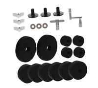 GOOHOCHY 1set Practical Drum Set Felt Pads Anti- Cymbal Protectors for Drummers Easy to Use Felt Accessories for Drum Kits Prevents Collision and Friction