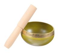 GOOHOCHY 1set Tibetan Singing Bowl for Meditation Handmade Bowl Mallet for Yoga Mindfulness and Spiritual Practices Unique Design