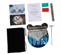 GOOHOCHY 1set Tone Kalimba Finger Piano for Boy Girl Portable Transparent Music Instrument Ethereal Sound for Beginners and Advanced Players Lightweight and Comfortable Design
