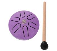 GOOHOCHY 1set Tongue Drum Percussion Instrument Drum with Mallet for Beginners Music Education Relaxation and Creativity Enhancement