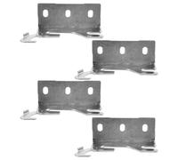 GOOHOCHY 2 Pairs Bed Rail Mounting Brackets for Headboard Hooks, Metal Bed Frame Fasteners with Strong Weightbearing Capacity and Tool Free Detachment, Suitable for Care Facility and Rehab