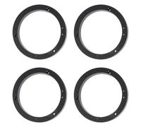 GOOHOCHY 2 Pairs Black Abs Car Speaker Pads with Stable Performance and Extra Depth Spacing, Suitable for Desktop Horns and Car Speaker Space Pads, Practical Horn Rings for Enhanced Audio