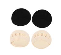 GOOHOCHY 2 Pairs Breathable Sweat-Absorbent Front Foot Pads High Heel Cushions for Women Invisible Five-Toes Gel Insoles for Relief and Pressure Support