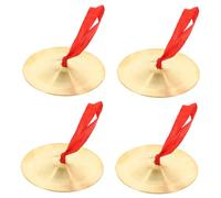 GOOHOCHY 2 Pairs Mini Finger Cymbals Musical Instruments for Belly Dance Durable and Beautiful Hand Cymbals for Parties and Dance Events