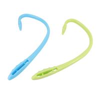 GOOHOCHY 2 Pcs Acupoint Massage Hooks for Neck, Shoulder, and Back Relief, Manual Deep Tissue Therapy Sticks Long Handle, Multi-Functional Massage Tools for Relaxation and Random Color