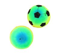 GOOHOCHY 2 Pcs Colorful Inflatable Soccer Balls PVC Soft Football for Outdoor Indoor Sports Heuristic Education and Rupture Resistant Football