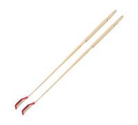 GOOHOCHY 2 Pcs Professional Yangqin Dulcimer Bamboo Supplies with Ebony Strip Head, Polished by Hand and Good Elasticity, for Performance and Traditional Chinese Instruments