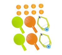 GOOHOCHY 2 sets Hanging Table Tennis Trainer Set with Rackets and Balls Portable Indoor Pong Paddle for Hand-eye Coordination and Sensory Learning Quick Setup for Home and Classroom Use