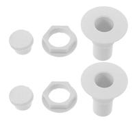 GOOHOCHY 2 Sets Threaded Drain Plug Caps for Freezer Plastic Refrigerator Drain Hole Stoppers with Easy Installation High-efficiency Sealing for Chest Freezers and Refrigerators